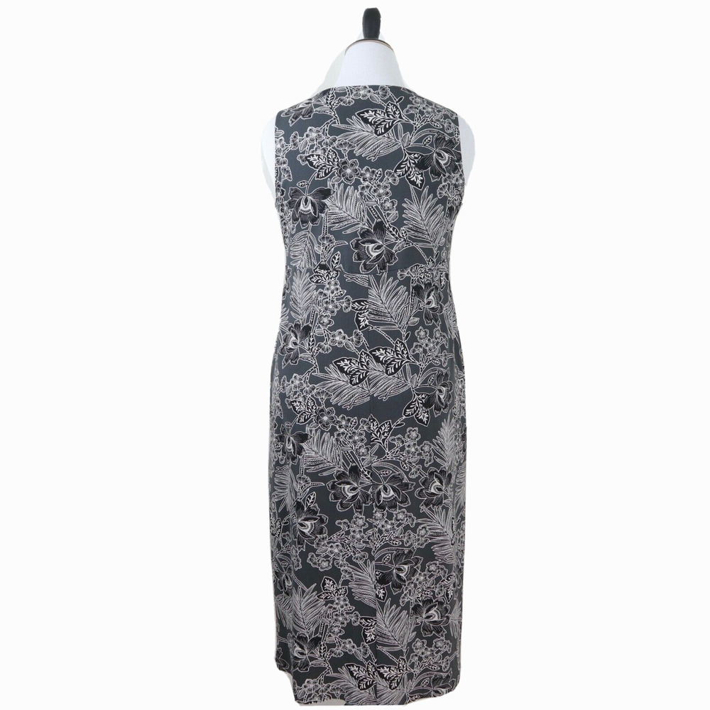 J Jill Size Petite M Wearever Collection Midi Tank Dress Jersey Floral - Picture 4 of 9